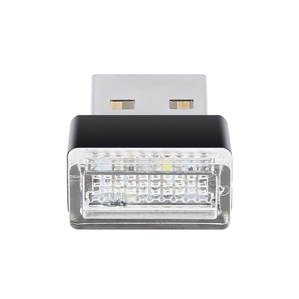 Mini USB LED Atmosphere Lights Car Decorative Lamp Emergency Lighting Universal PC Portable Plug and Play Red/Blue/White