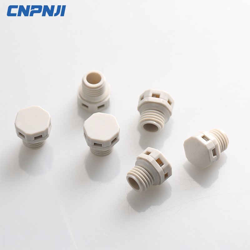 CNPNJI Factory Price M16*1.5 IP68 Plastic Air Transmission Breather Air Vent Plug for LED lighting Fixture