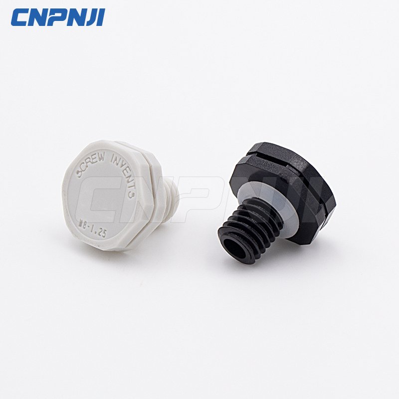 CNPNJI Factory Price M16*1.5 IP68 Plastic Air Transmission Breather Air Vent Plug for LED lighting Fixture