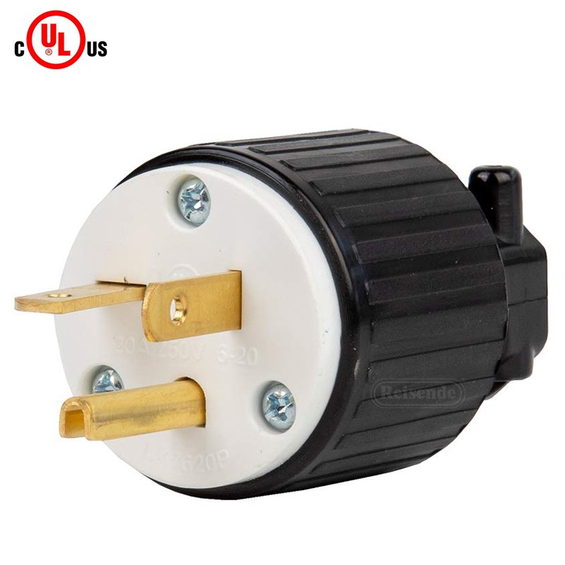 Nema 15a 250v 6-15p Us Assembled Wired Industry Plug Twist Locking Plug Electric Plug