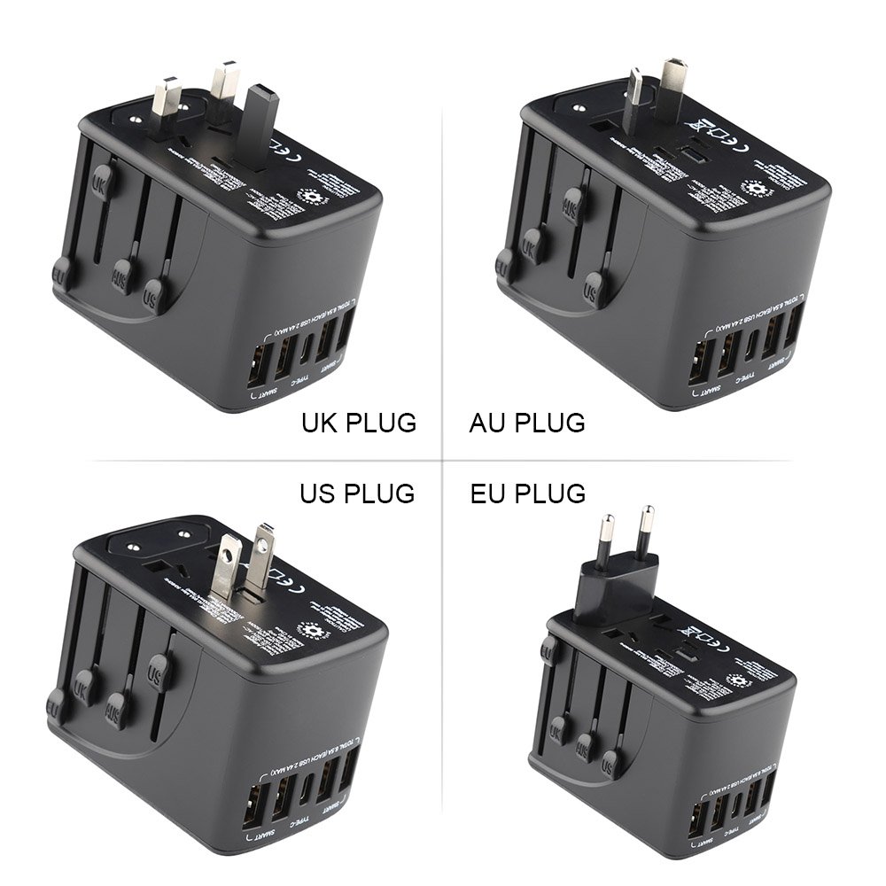 Latest 45W PD travel adapter Charger otravel SL-200PD 2000W 6.5A super power worldwide all in one plug & socket