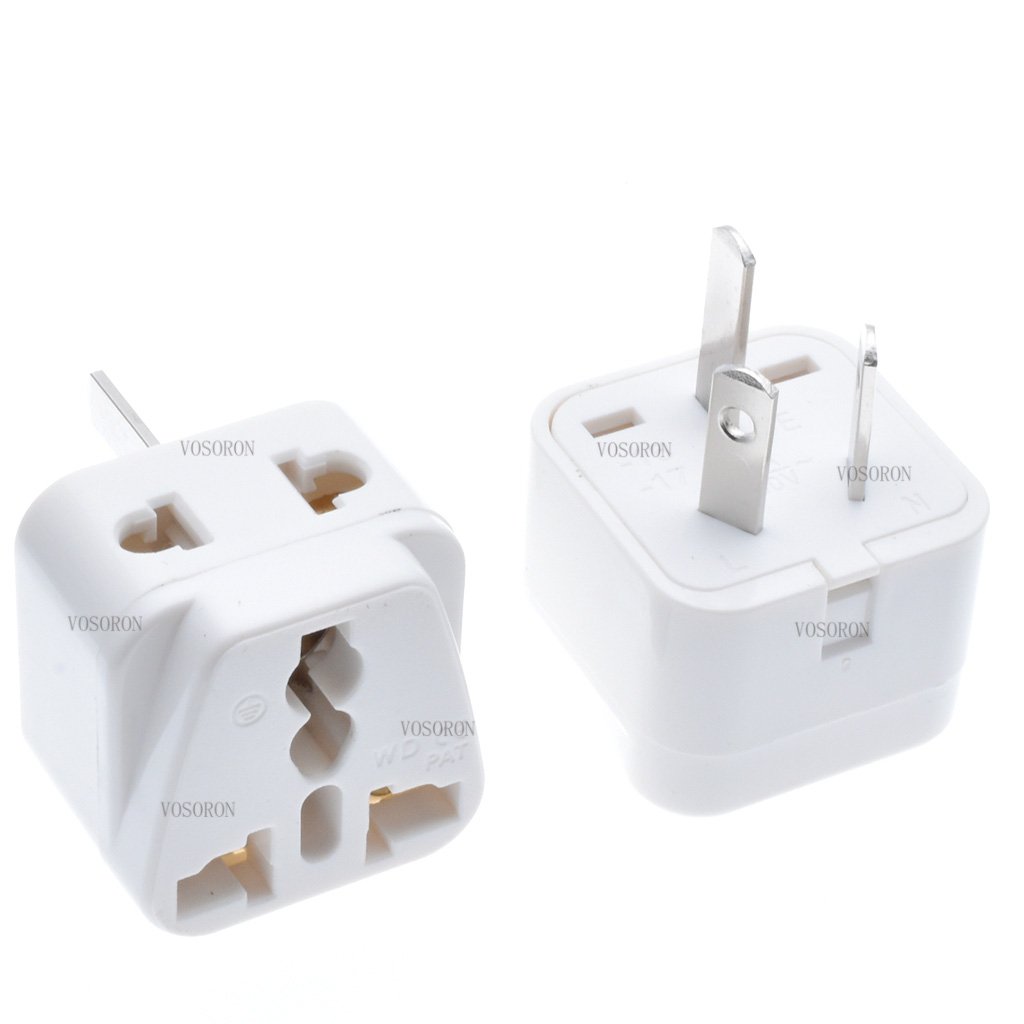 Australia Travel Adapter Universal 2 In 1 USA US UK KR Swiss EU to AU Plug Adapter Type I New Zealand Grounded Plug Socket