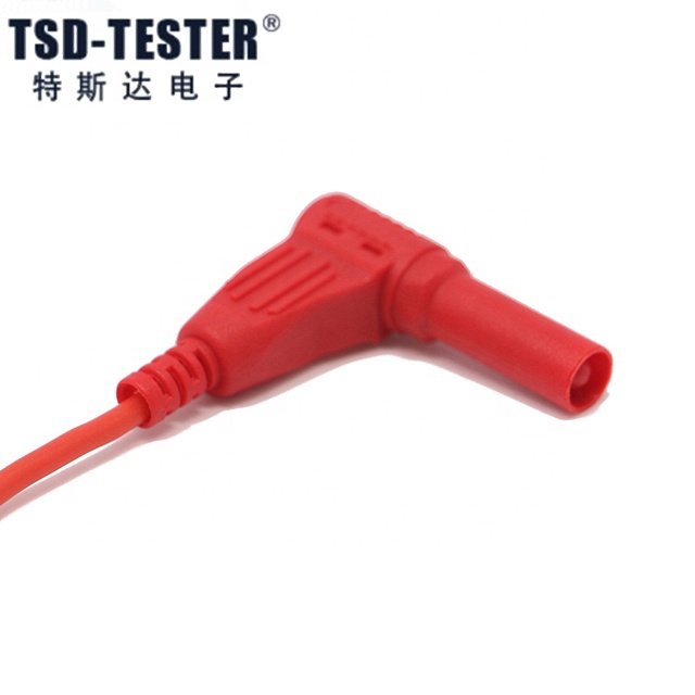 4MM stackable right Angled 90 Banana Plug male with thread