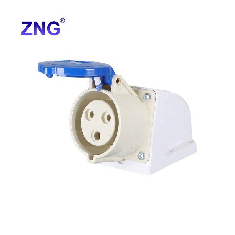 ZNG-123 Wall Mount 230V 32A3P Industrial Socket Plug
