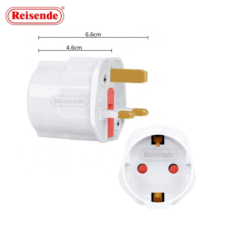 Single Socket Universal 13A Power Adapter PC Material Travel Converter EU UK Plug Charger OEM Supported Safety Features AC