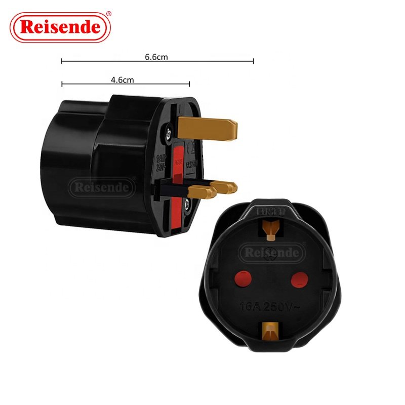 Single Socket Universal 13A Power Adapter PC Material Travel Converter EU UK Plug Charger OEM Supported Safety Features AC