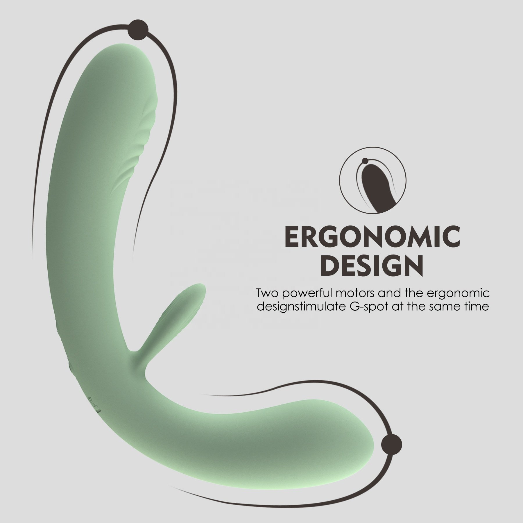 ZWFUN Double-Ended Vibrating Dildo Anal Butt Plug with 10 Vibration Modes Vaginal Prostate Stimulation for Gay Lesbian Couples