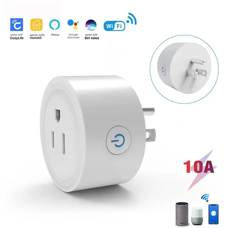 Smart Plug 10A 16A US WIFI Plugs & Sockets Tuya Wireless Power Socket Universal Outlet Remote Control by Alexa Google Home