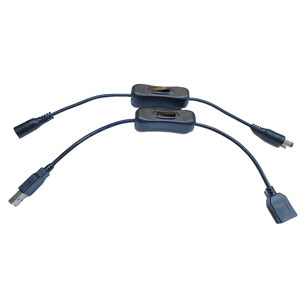 Male/Female Jack DC5.5*2.1 Power Extension Cable On/Off Switch 5521/5525 Connector Plug Adapter PVC Insulated Electronic Cables