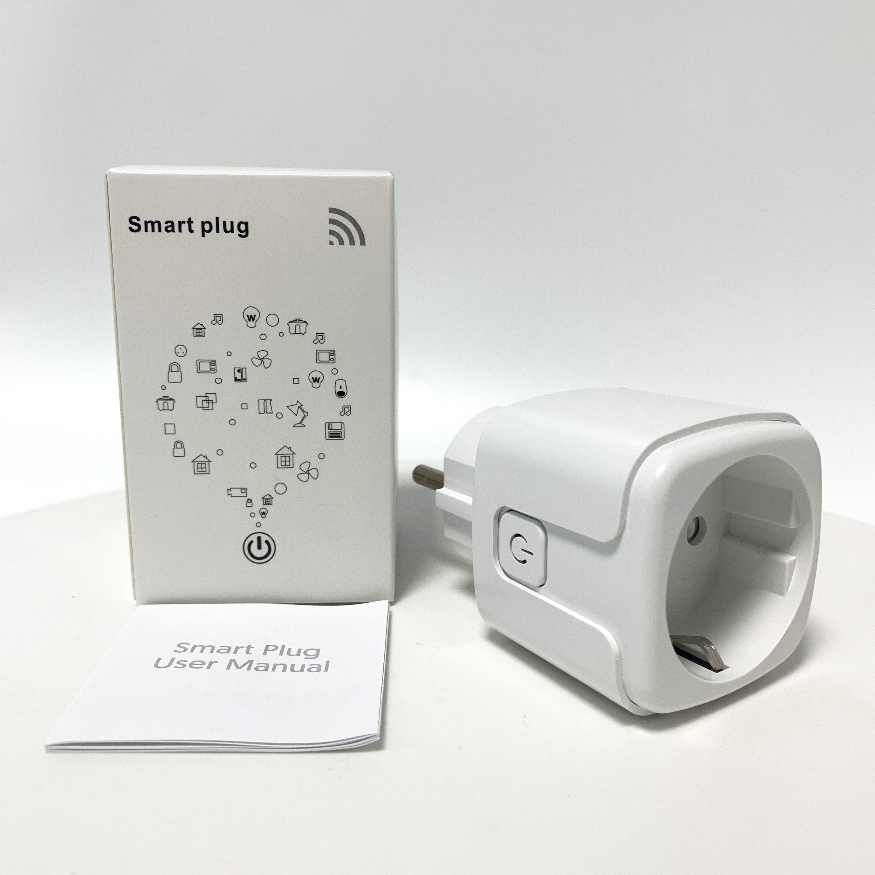 SMATRUL Wireless Remote Voice Control Power Monitor Timer Google Home Alexa 20A Tuya WiFi EU Smart Socket Plug