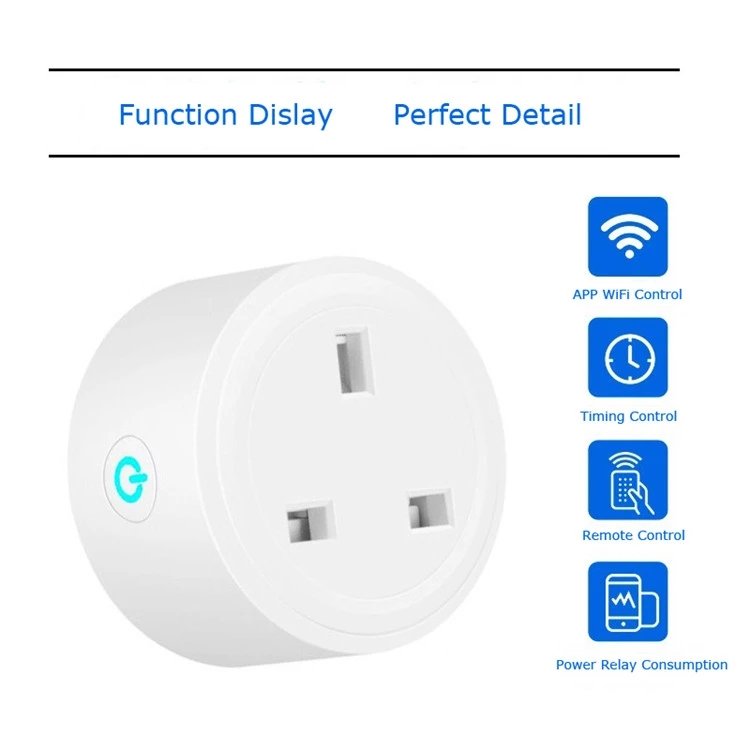 220v wifi wireless smart plug UK work with alexa and google home