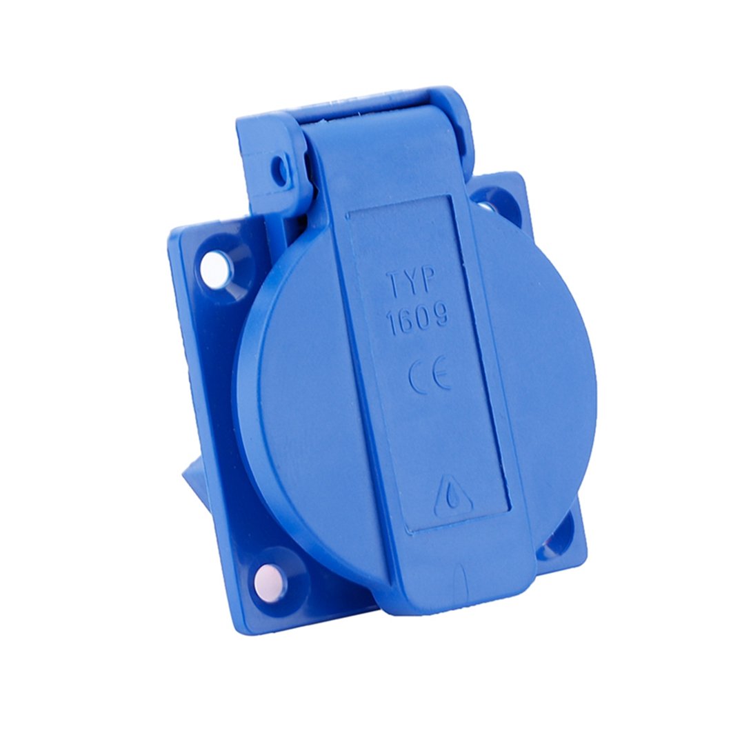 IP54 Three Poles Industrial Socket 220V -250V Switches 3Pins 16A Female Plug With Waterproof Cover