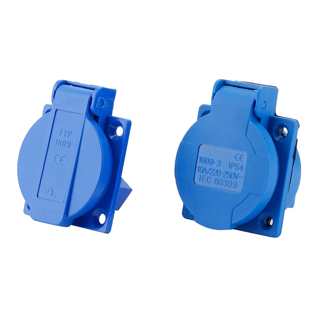 IP54 Three Poles Industrial Socket 220V -250V Switches 3Pins 16A Female Plug With Waterproof Cover