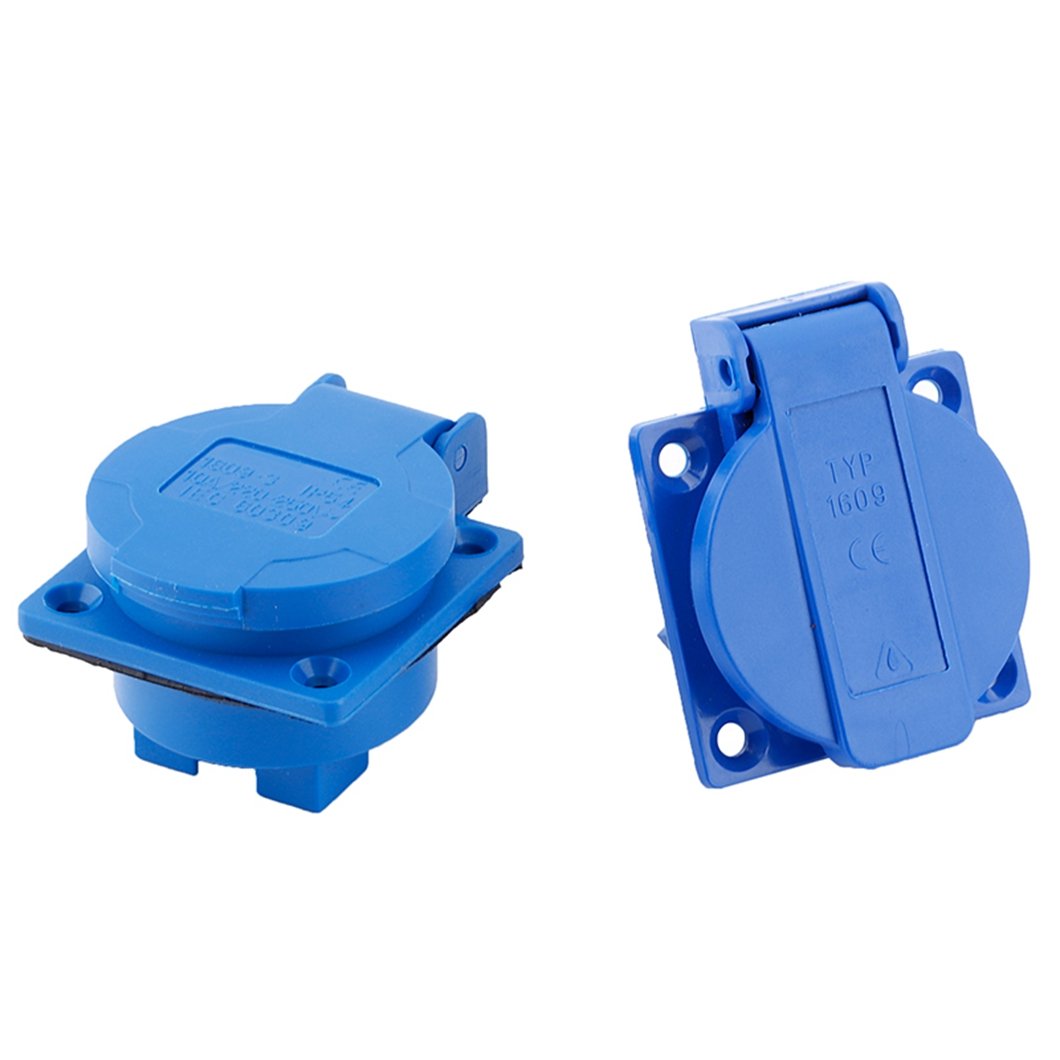 IP54 Three Poles Industrial Socket 220V -250V Switches 3Pins 16A Female Plug With Waterproof Cover