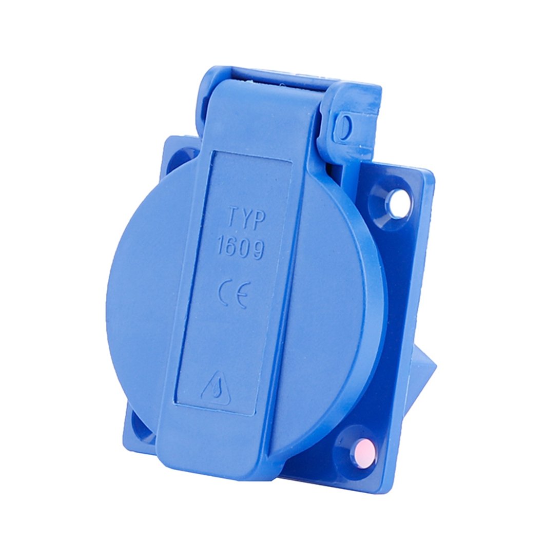IP54 Three Poles Industrial Socket 220V -250V Switches 3Pins 16A Female Plug With Waterproof Cover