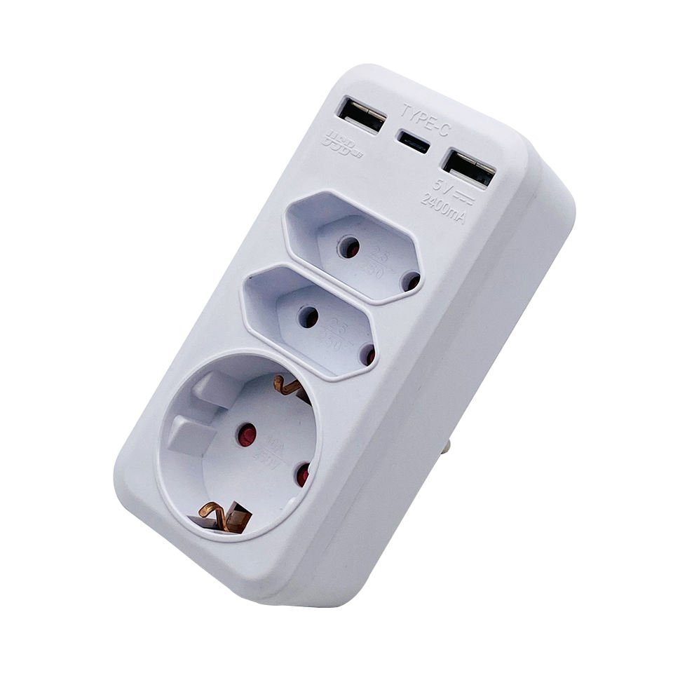 High Quality European Standard Multifunction Wall Socket Multi Power Socket Plug With Usb