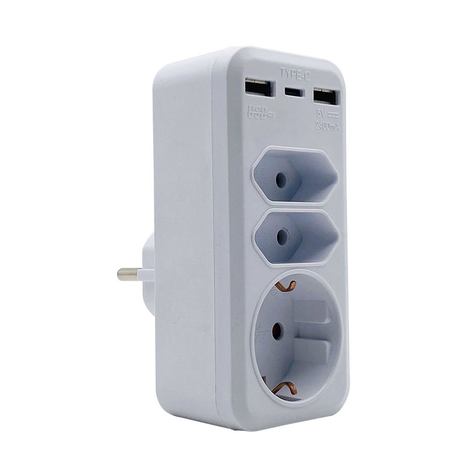 High Quality European Standard Multifunction Wall Socket Multi Power Socket Plug With Usb