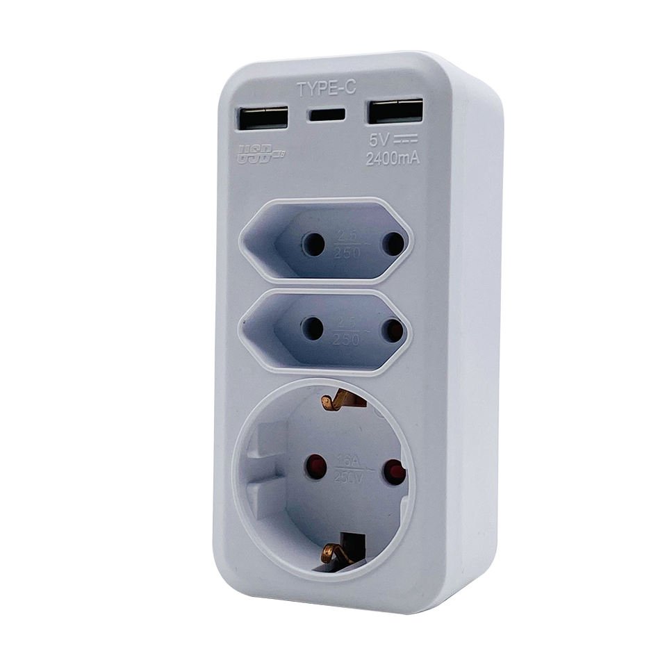 High Quality European Standard Multifunction Wall Socket Multi Power Socket Plug With Usb