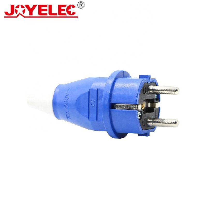JOYELEC New Style Blue JR-012 250V 16A Two Core Waterproof Standard Electric Industrial Socket Plug
