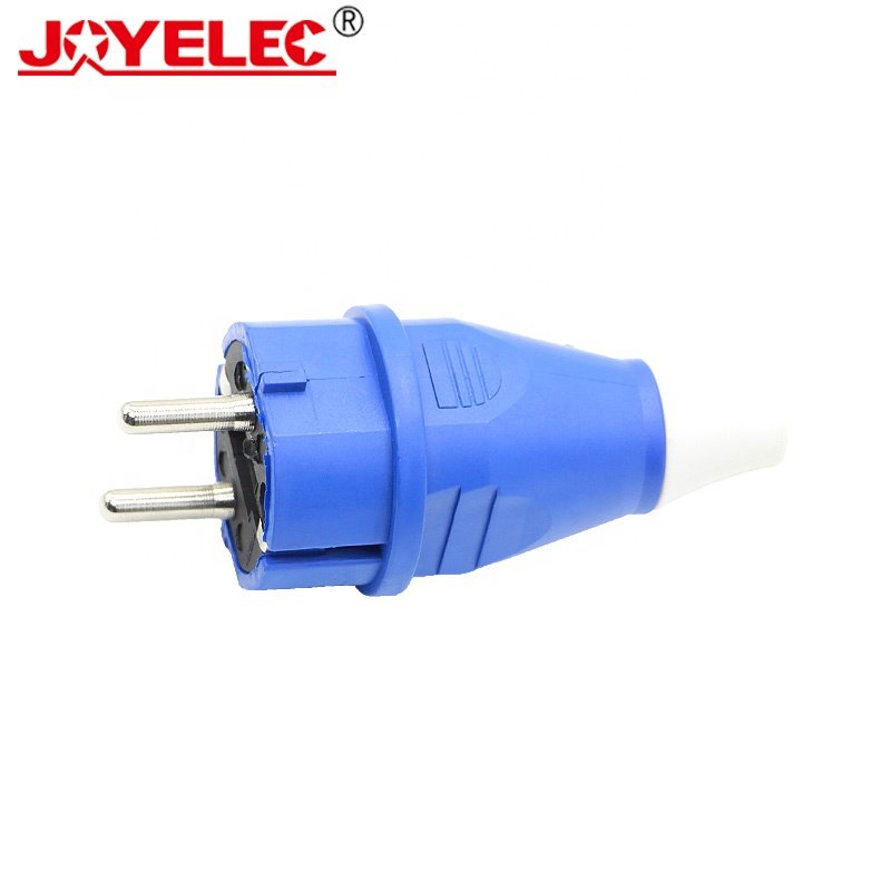 JOYELEC New Style Blue JR-012 250V 16A Two Core Waterproof Standard Electric Industrial Socket Plug