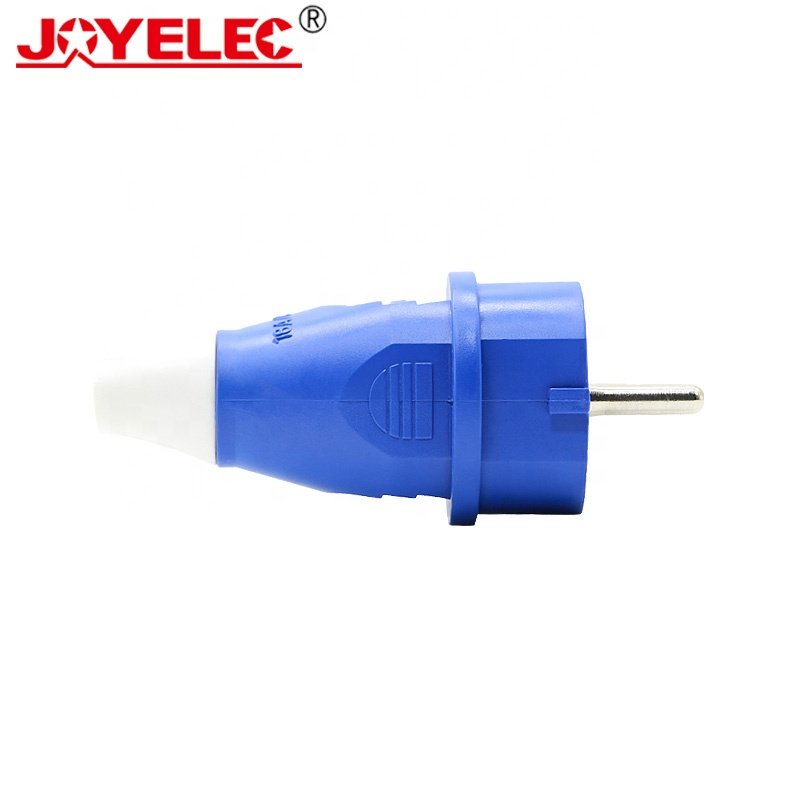 JOYELEC New Style Blue JR-012 250V 16A Two Core Waterproof Standard Electric Industrial Socket Plug