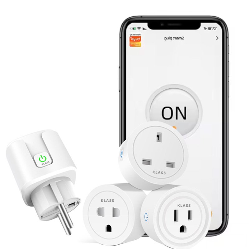 Smart Socket & Plug,Zigbee 3.0 Compatible with Google Home Alexa Tuya, 16A Power Monitoring Timing Smart Plug
