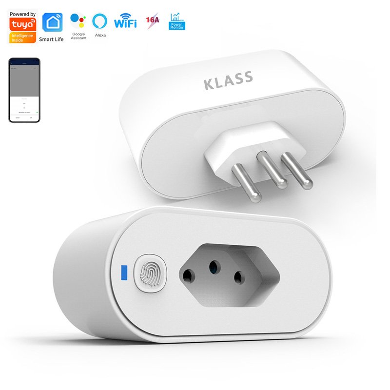 Smart Socket & Plug,Zigbee 3.0 Compatible with Google Home Alexa Tuya, 16A Power Monitoring Timing Smart Plug
