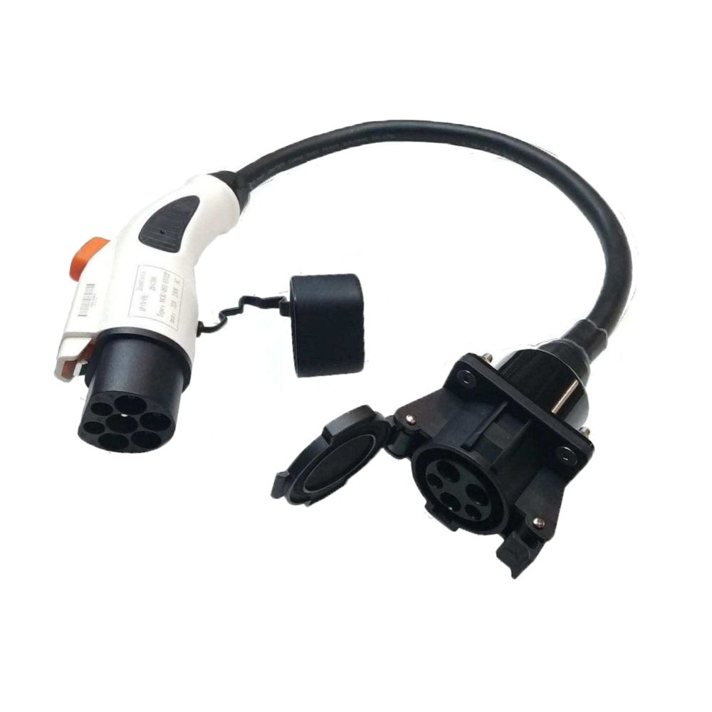 GBT EVSE Adapter 32A 7.5KW Sae J1772 Type 1 EV Chargers with 0.5m Cable Charge For GB/T Electric Car