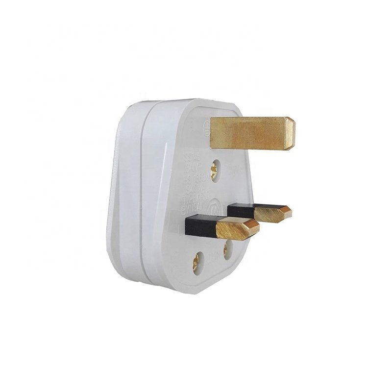 13A Fused UK Type British Standard Plug Three Flat Plugs ABS Copper Assembly Plug