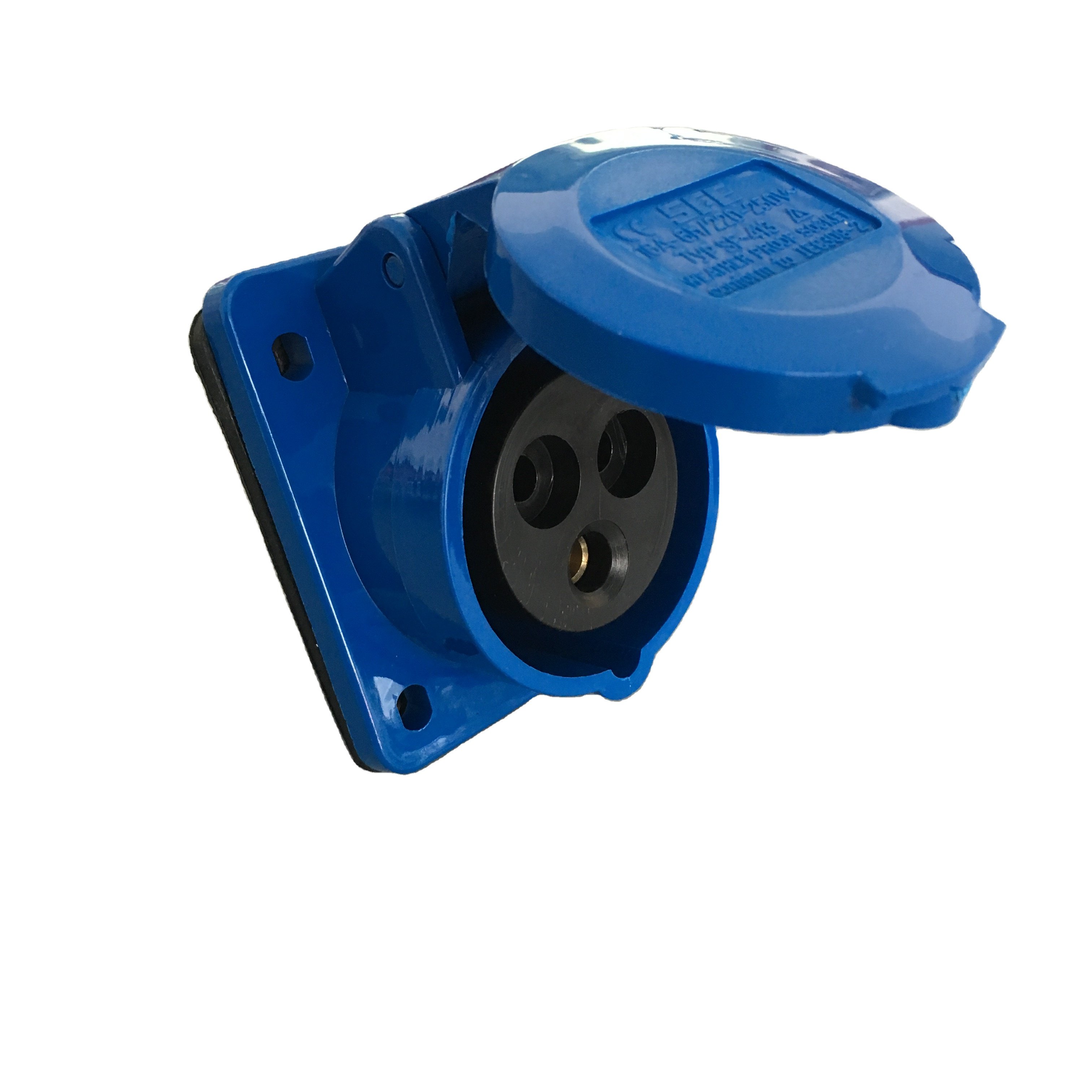 Ip44 Splash Proof Angle Waterproof Male And Female Industrial Plug Socket