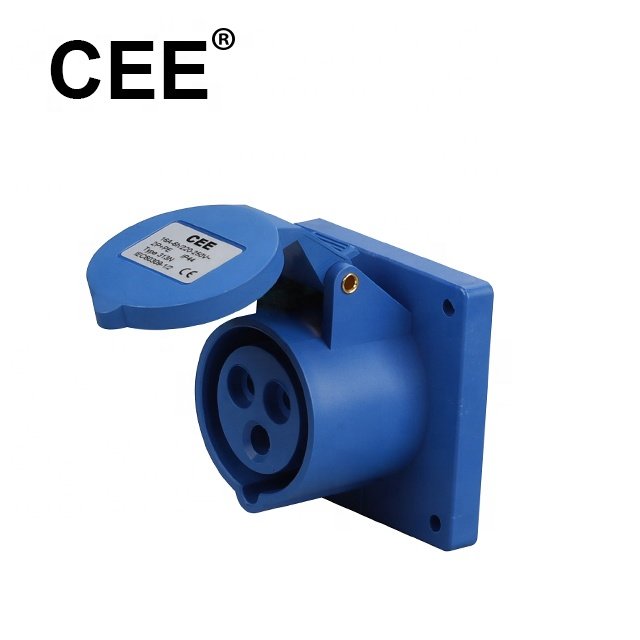 CEE IEC60309 SEMKO CERTIFIED IP44 2P+E 16A 250V single phase caravan plug 3pin industrial plugs and sockets