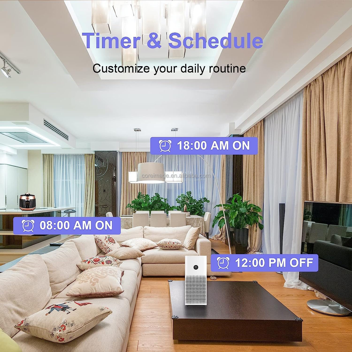 Smartlife South Africa/India tuya WiFi Smart Plug,Voice Control by Alexa/Google Assistant,16A with energy monitoring