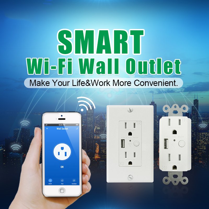 American Standard Smart Wifi USB Plug Socket