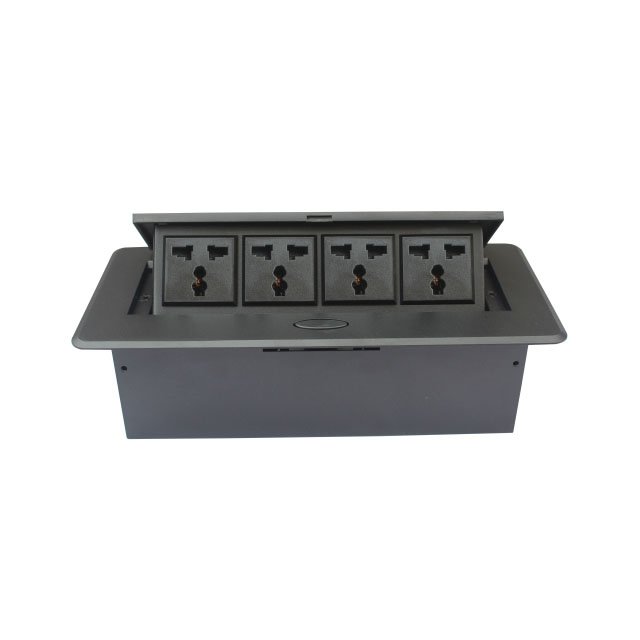 Au/us/uk /eu power plug tabletop power data center pulling pop up kitchen socket