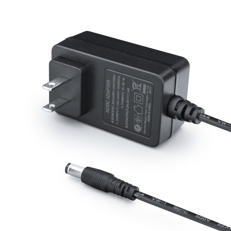 Japan Plug AC Adapters 24V 1A PSE 24V 1000mA power adapter with black and white color