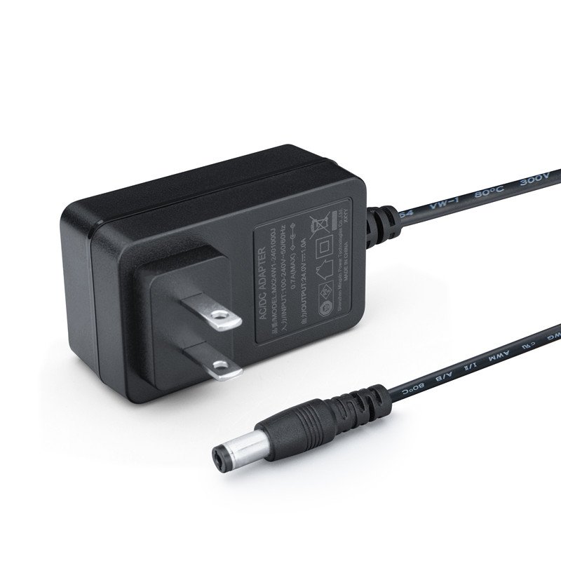 Japan Plug AC Adapters 24V 1A PSE 24V 1000mA power adapter with black and white color