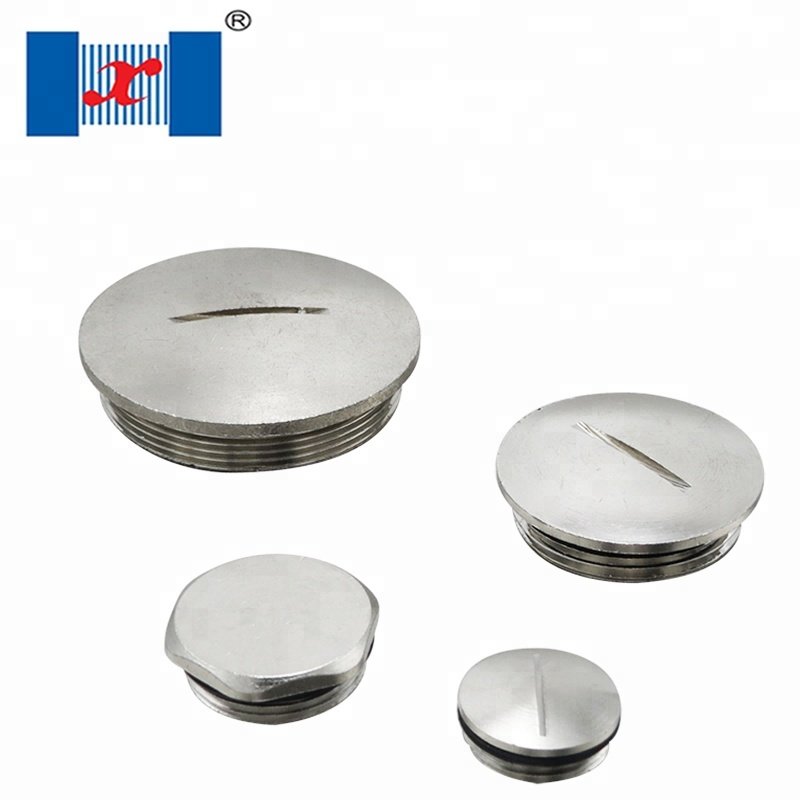 Metric PG Thread Metal Round Blind Stop Plugs