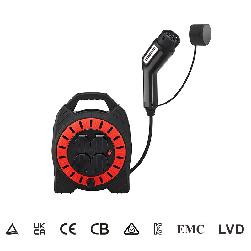 Factory Price Electric Car Side Discharge Plug for EV Type1/2 GB/T 16A Charger EV discharge equipment AC250 single phase IP65