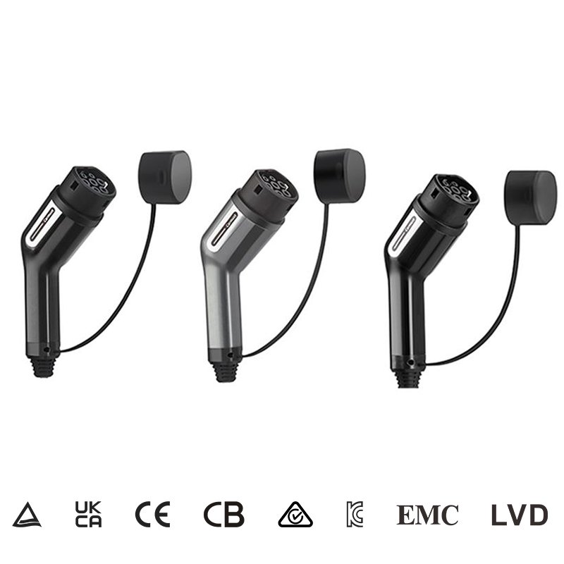 Factory Price Electric Car Side Discharge Plug for EV Type1/2 GB/T 16A Charger EV discharge equipment AC250 single phase IP65