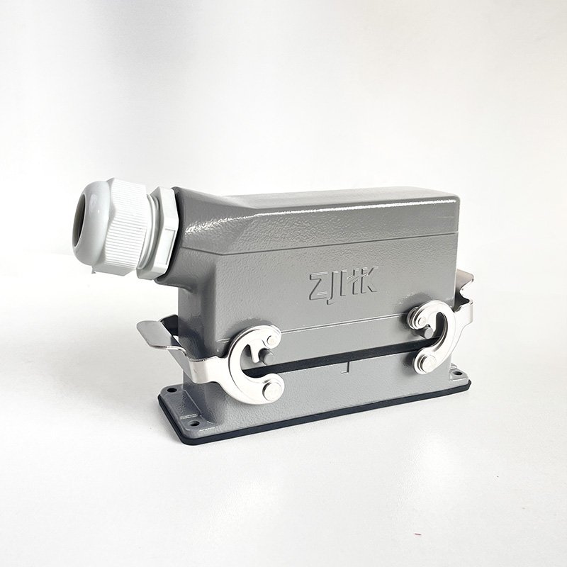 Whole Set HDC-HE-024 Heavy Duty Plug ,Bulkhead Housing 16amp Connector 24 Pin