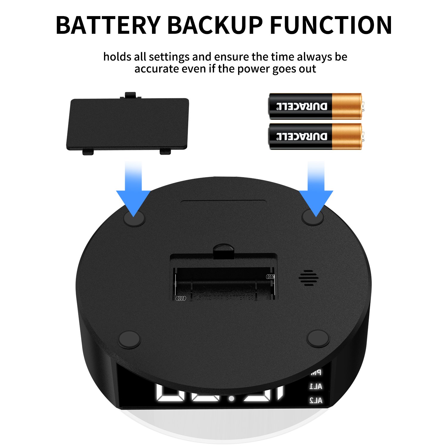 Good Quality US Plug Power Extension Socket with Long Cable Digital Alarm Clock AC outlet USB Port