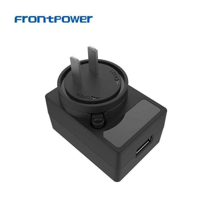 5V 1A 2A 2.5A 3A US EU UK AU Plug AC/DC Charger USB Interchangeable Power Adapter with UL FCC ETL CE GS CE UKCA SAA for Phone