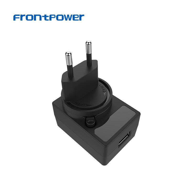 5V 1A 2A 2.5A 3A US EU UK AU Plug AC/DC Charger USB Interchangeable Power Adapter with UL FCC ETL CE GS CE UKCA SAA for Phone