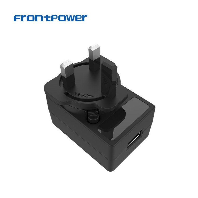 5V 1A 2A 2.5A 3A US EU UK AU Plug AC/DC Charger USB Interchangeable Power Adapter with UL FCC ETL CE GS CE UKCA SAA for Phone