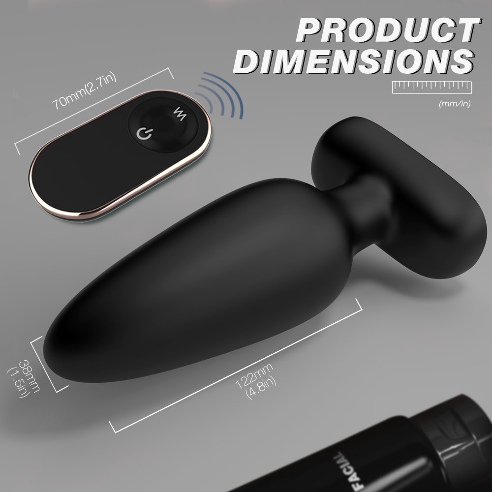 S403-2 Wireless Remote Controlled Butt Plug Anal Toys Vibrator for Men or Women with 9 Vibration Patterns