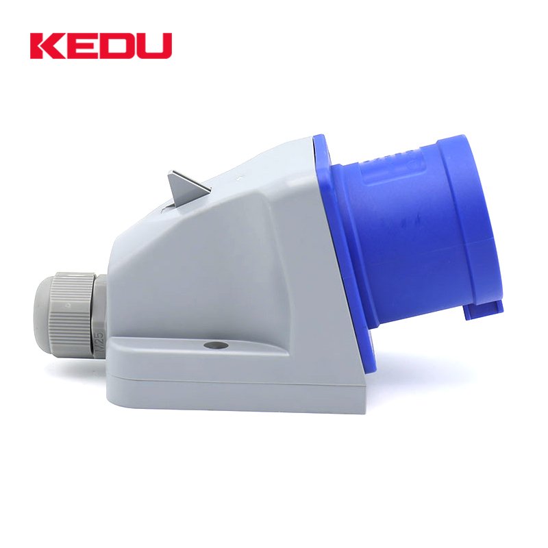 KEDU IP44 4 pins 16A 32A 230V Wall Mounted Industrial Electrical Plugs & Socket