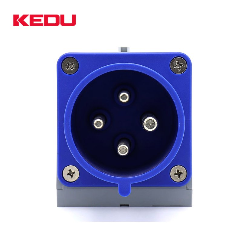 KEDU IP44 4 pins 16A 32A 230V Wall Mounted Industrial Electrical Plugs & Socket