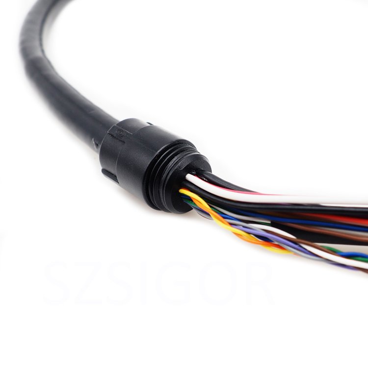 Customized security line IP CCTV camera electrical wires for harness connector RJ45 shenzhen wire harness ATV DC plug cable CCTV