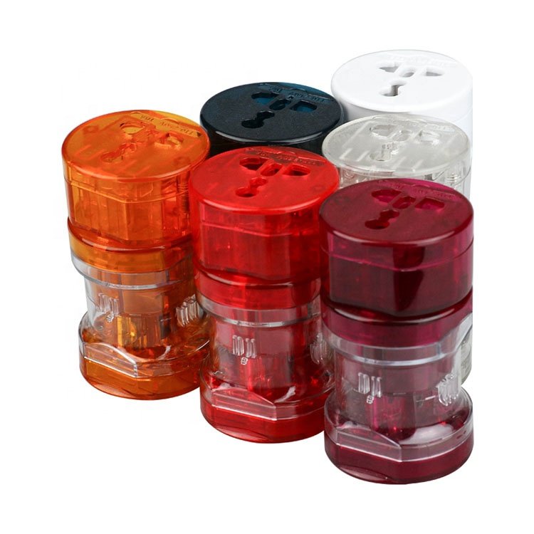 Hot sale fashionable gadget electronic gifts for car mini portable EU AU UK US travel adaptor plug world plug adapter