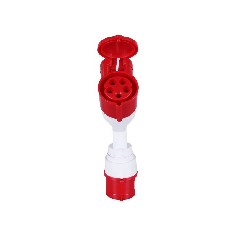 ZNG-1025 2 Way 32A 5 Pin Industrial Multi Plug Socket 400V Three Outlets Industrial Plug With Socket